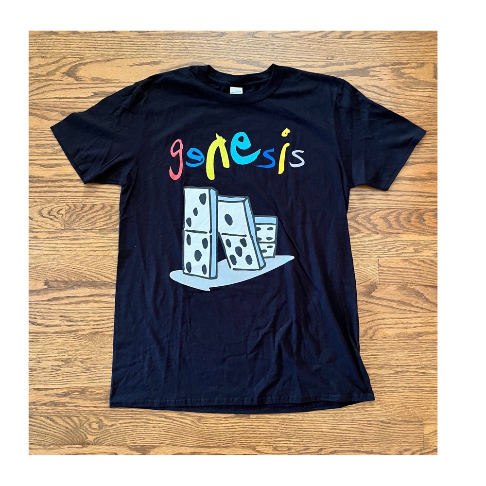 Genesis The Last Domino Tour T Shirt Mens Large Concert Band Tee Phil Collins